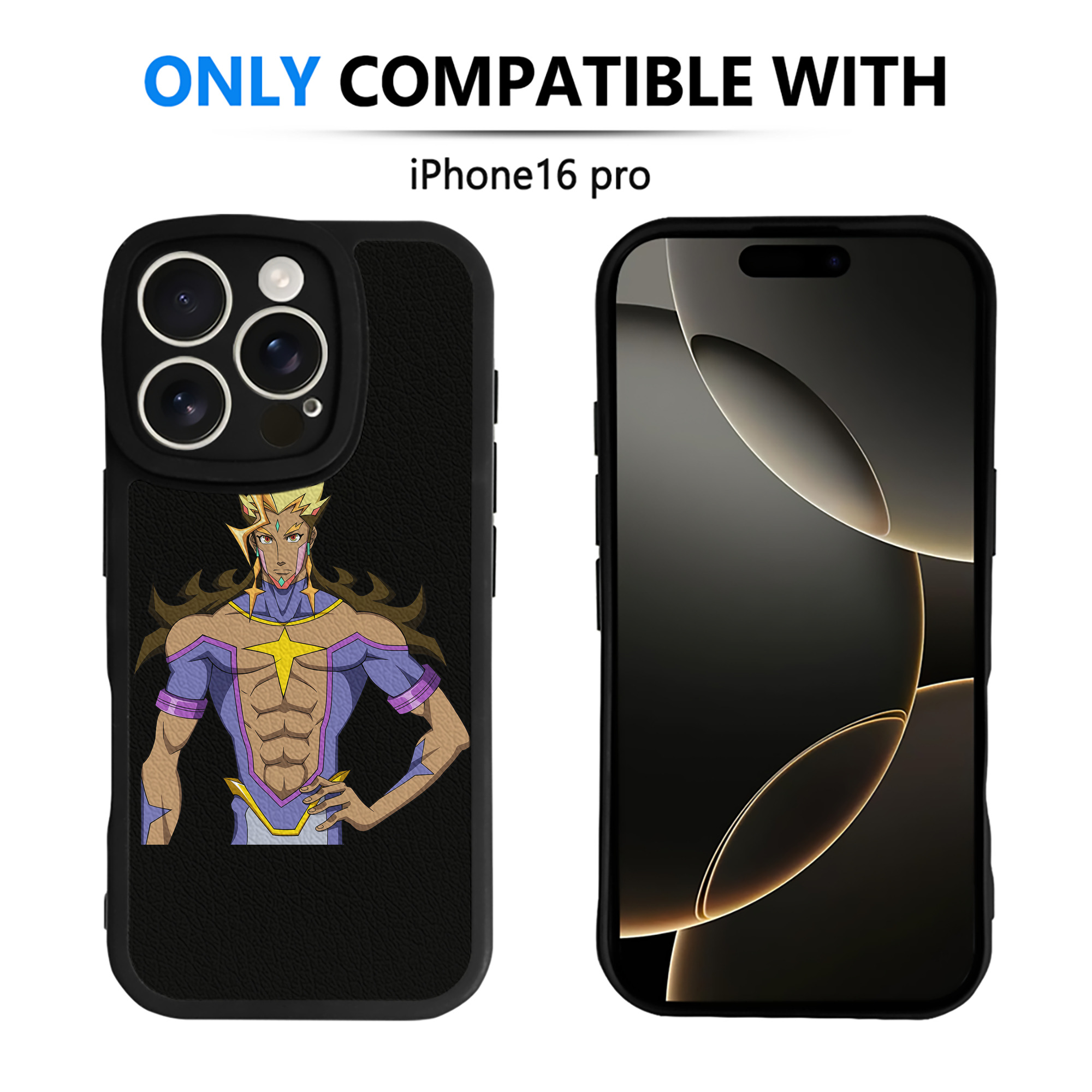 （画像用） 遊☆戯☆王 Yu-Gi-Oh! 【iPhone 16シリーズ対応】シリコンスマホケース（レザー調） 材質：シリコン